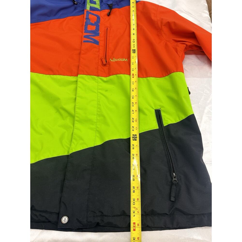 Volcom Nimbus Waterproof Snowboard Ski Jacket Mens XL Colorblock 10000mm Retro - Picture 11 of 16